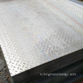 Galvanized steel checkered plate